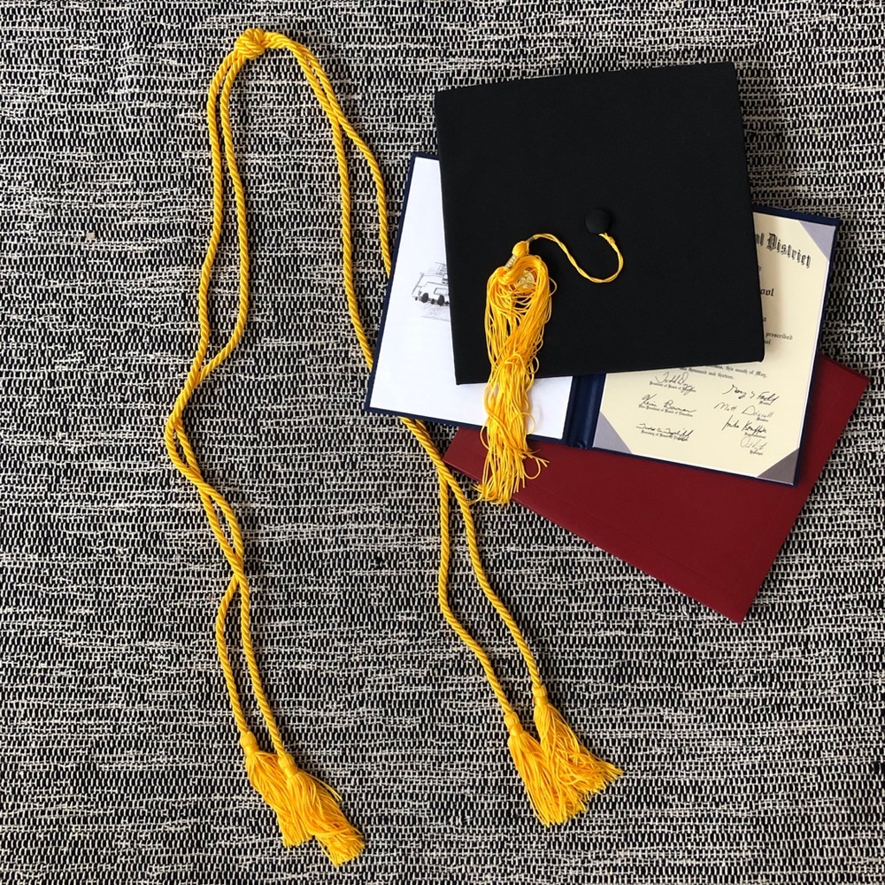Yellow Graduation Honor Chord